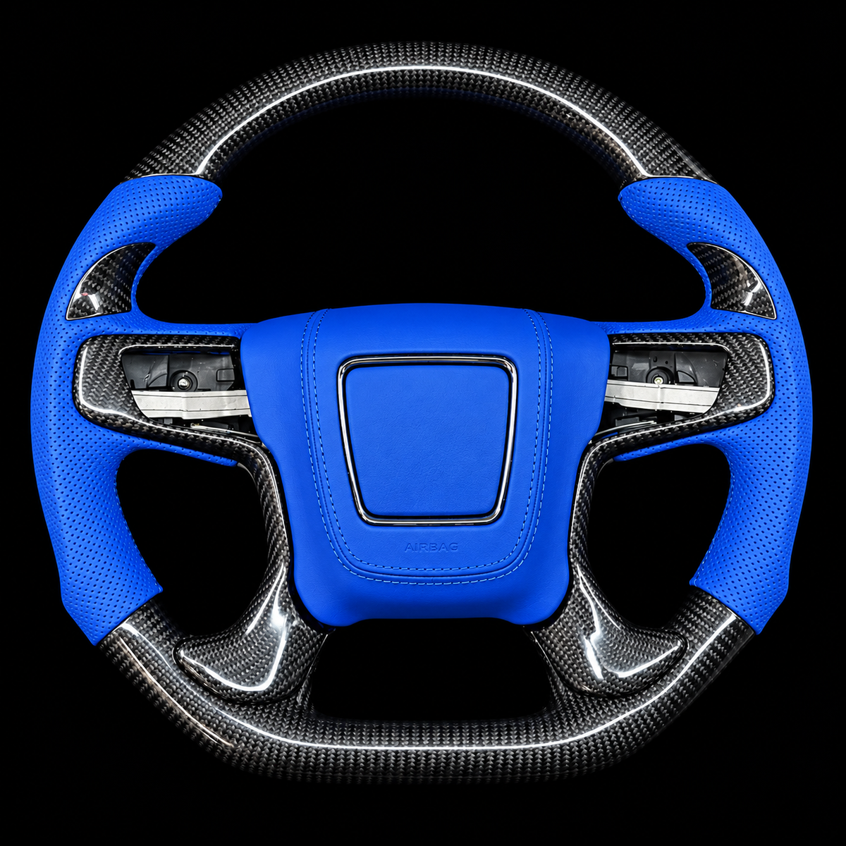 Custom Carbon Fiber Steering Wheel Fits 2014-2018 GMC Sierra / GMC Yukon 2015–2020