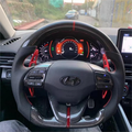 Carbon Fiber Steering Wheel Fits Hyundai 2017–2020 Ioniq / 2019–2020 Elantra