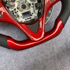 Red Carbon Fiber Steering Wheel Fits Acura TLX 2015‑2021