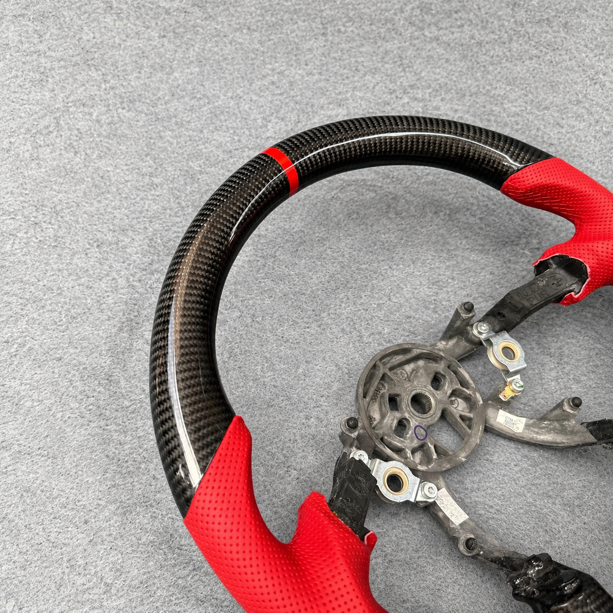Custom Red Leather Steering Wheel fits Corvette C5 1997-2004