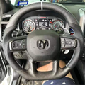 Matte Carbon Fiber Steering Wheel fits 2019-2025 Dodge Ram 1500 2500 3500