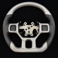 White Carbon Fiber Steering Wheel fits 2012-2018 Dodge Ram 1500 2500 3500