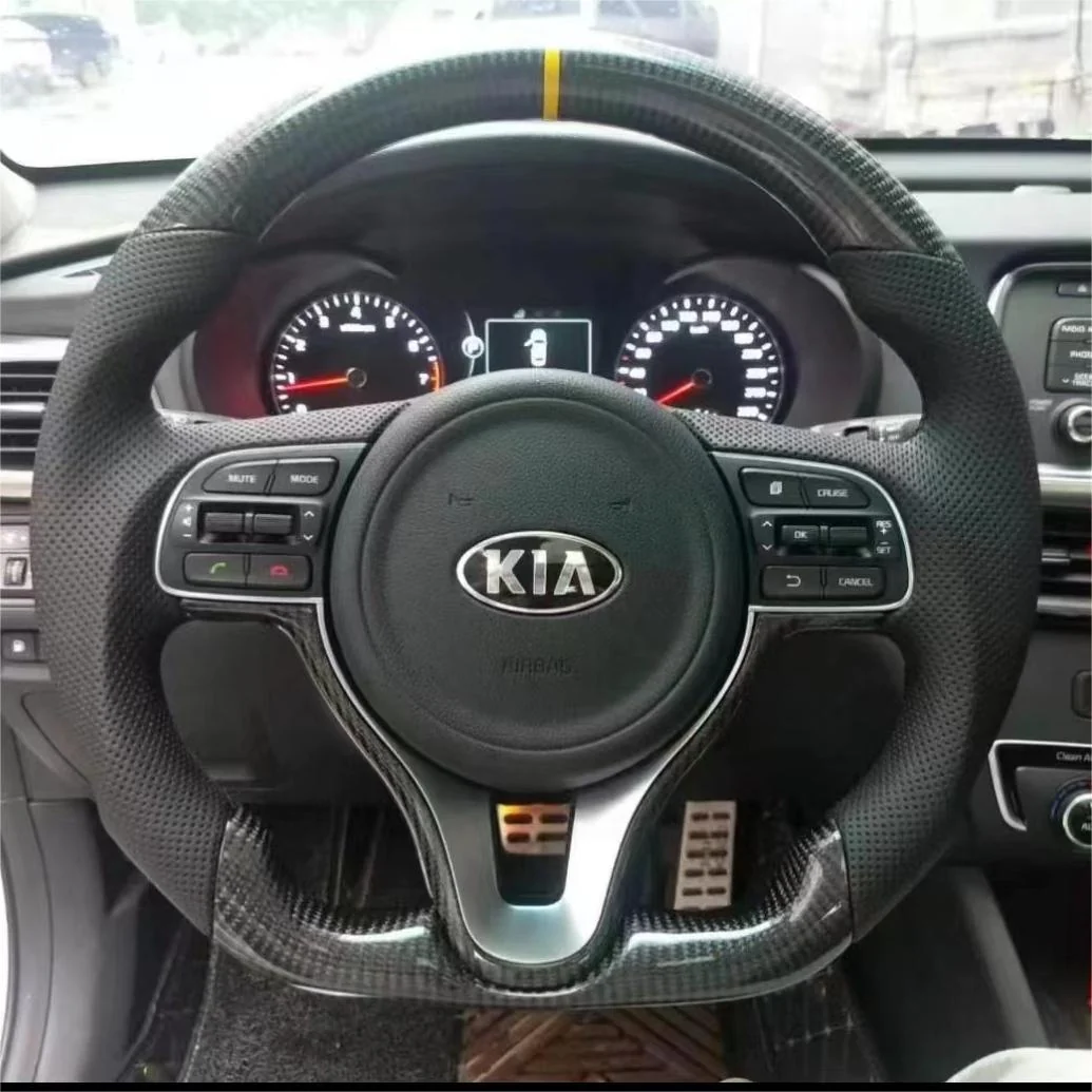 Carbon Fiber Steering Wheel Fits 2016–2020 Kia Optima