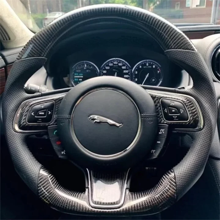 Carbon Fiber Steering Wheel Fits Jaguar XJ X351 2010-2019