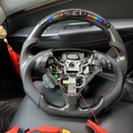 LED carbon fiber steering wheel fits Acura TSX 2004‑2008 / Honda Accord CL9 2004‑2007