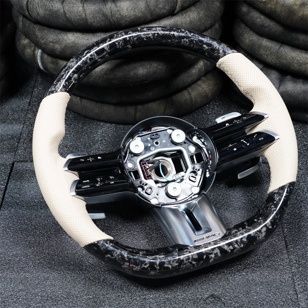 Custom Forged Carbon Fiber Steering Wheel for Mercedes-Benz W223 AMG