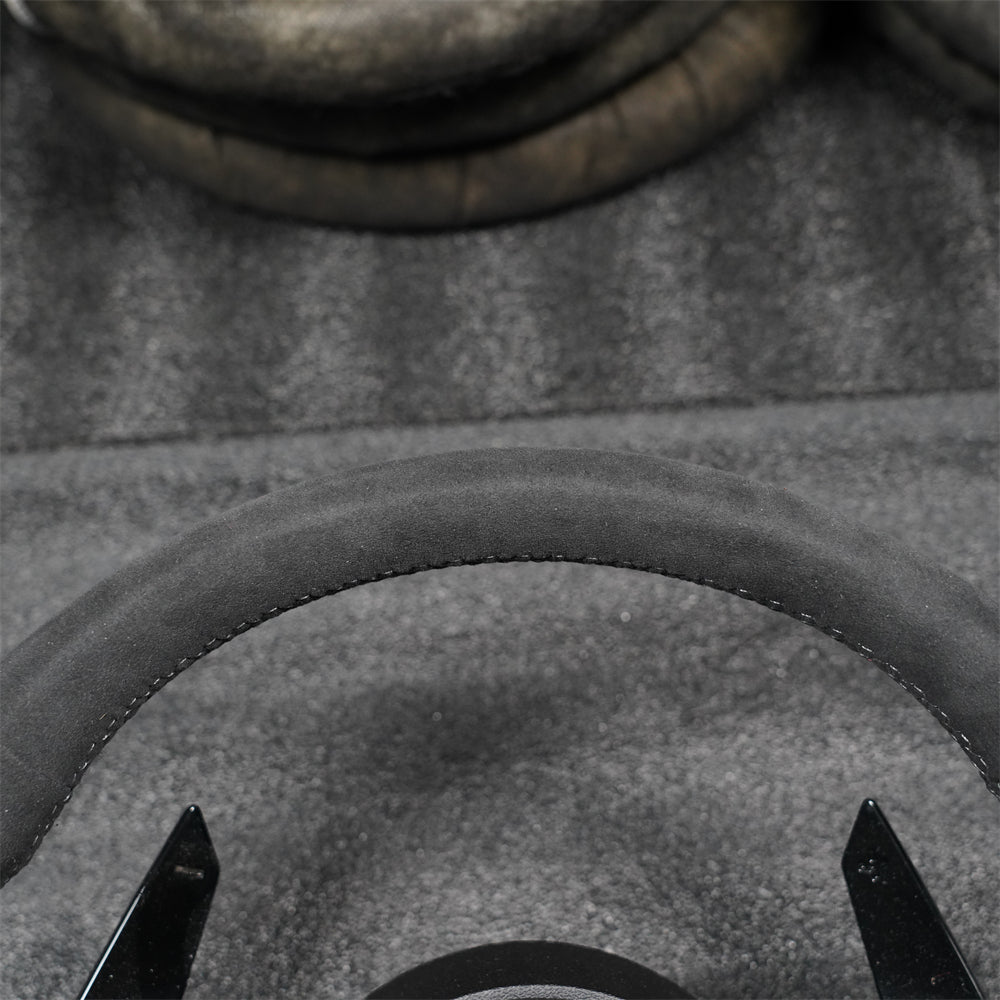 Full Alcantara Wrapped Carbon Fiber Steering Wheel for Audi R8 / TTRS MK3