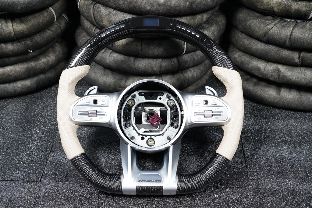 809 AMG Style LED Carbon Fiber Steering Wheel fits Mercedes Benz GLE53 GLE63 AMG W167