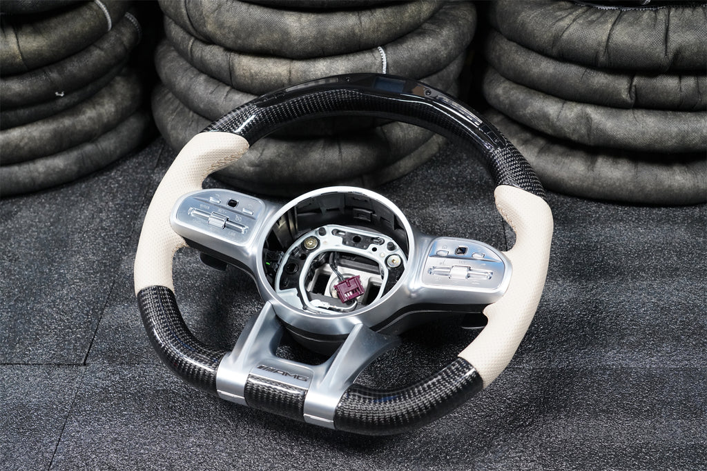 809 AMG Style LED Carbon Fiber Steering Wheel fits Mercedes Benz GLE53 GLE63 AMG W167