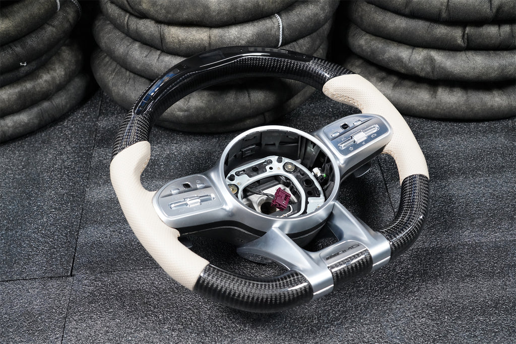 809 AMG Style LED Carbon Fiber Steering Wheel fits Mercedes Benz GLE53 GLE63 AMG W167