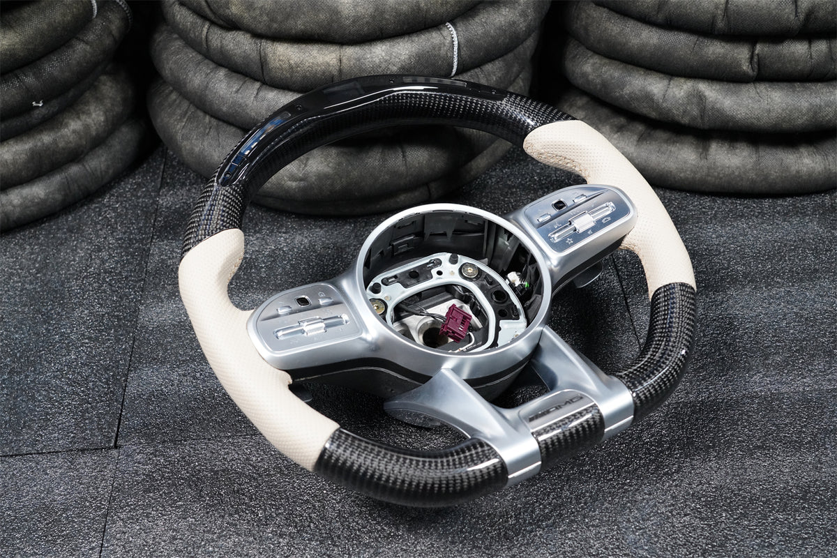 809 AMG Style LED Carbon Fiber Steering Wheel fits Mercedes Benz GLE53 GLE63 AMG W167