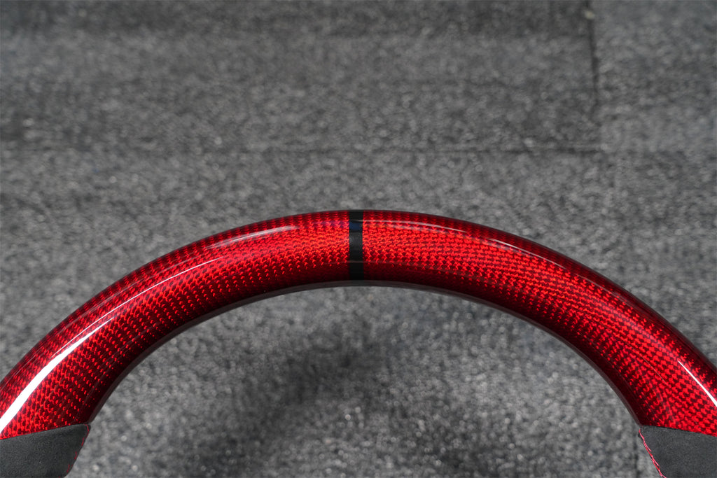 Red Carbon Fiber Steering Wheel fits Corvette C7 2014-2019