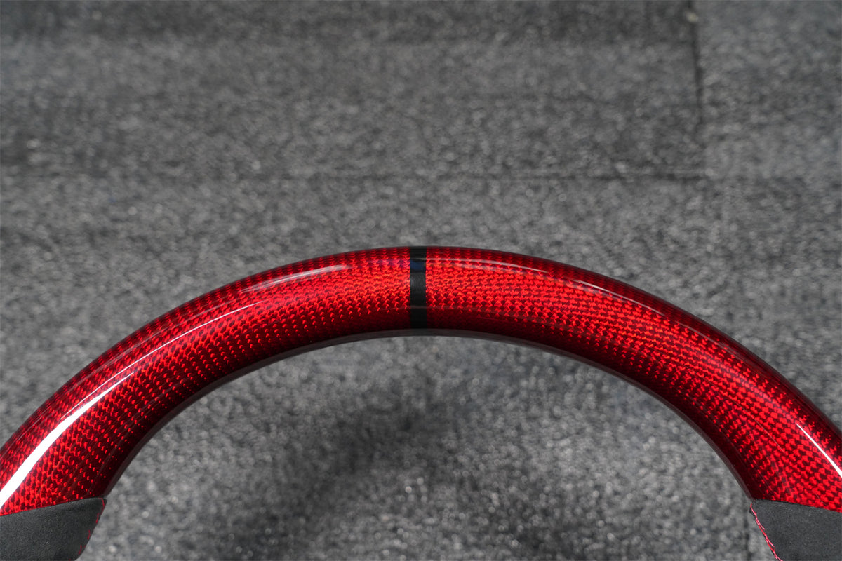 Red Carbon Fiber Steering Wheel fits Corvette C7 2014-2019