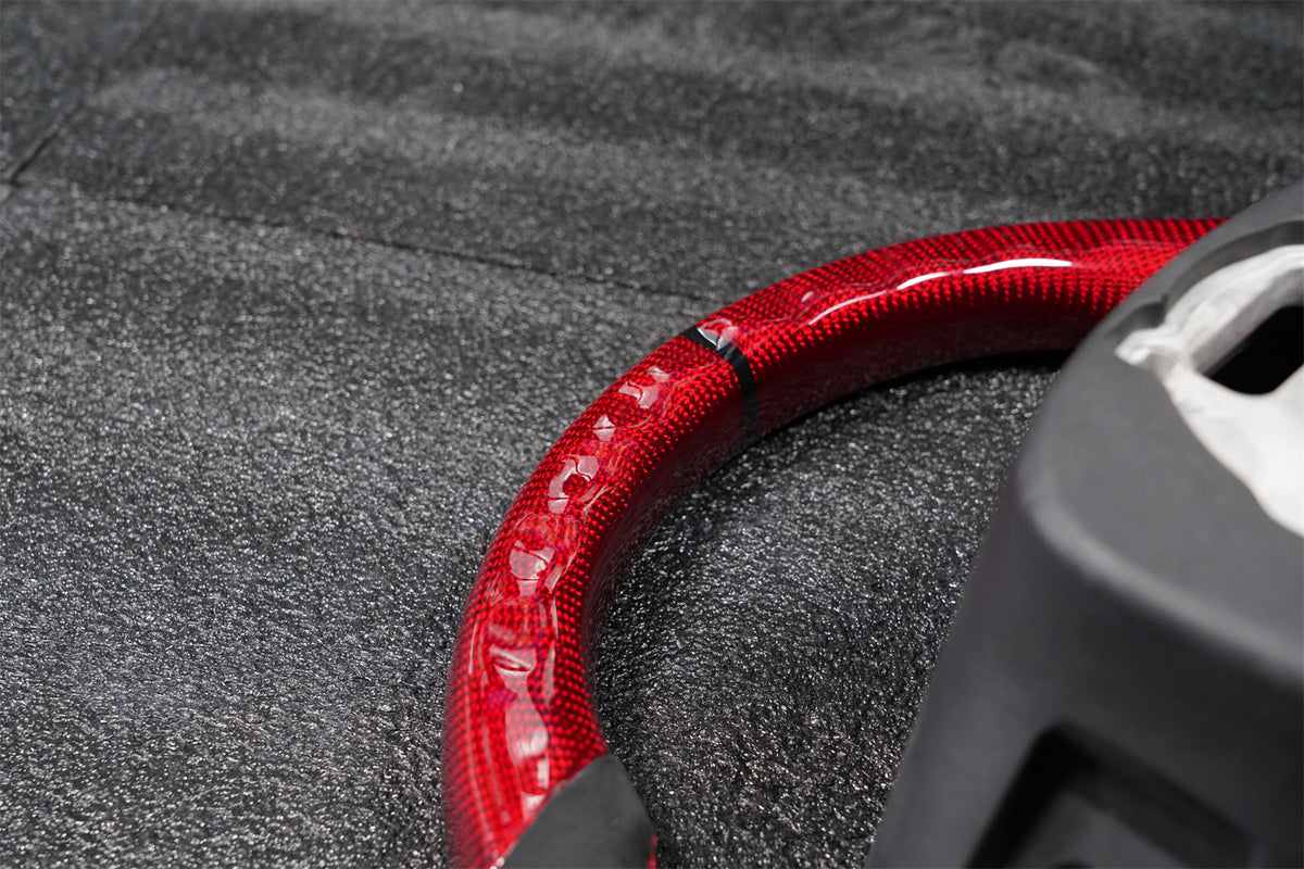 Red Carbon Fiber Steering Wheel fits Corvette C7 2014-2019