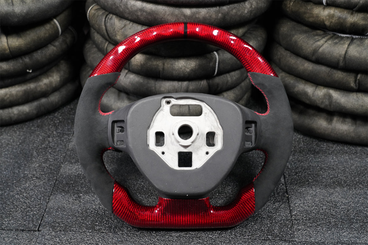 Red Carbon Fiber Steering Wheel fits Corvette C7 2014-2019