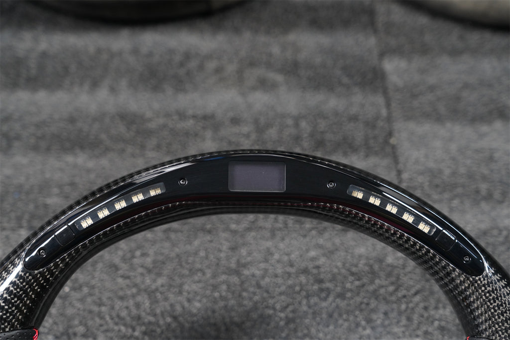 LED Carbon Fiber Steering Wheel fits Mazda3 Axela 2014-2019