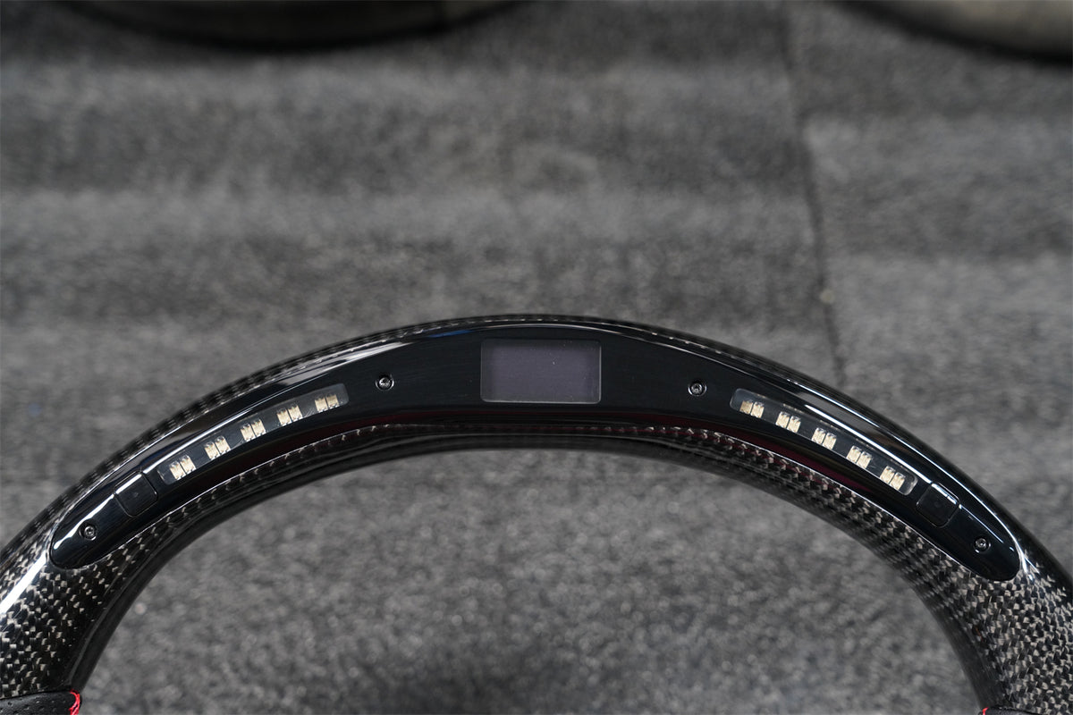 LED Carbon Fiber Steering Wheel fits Mazda3 Axela 2014-2019
