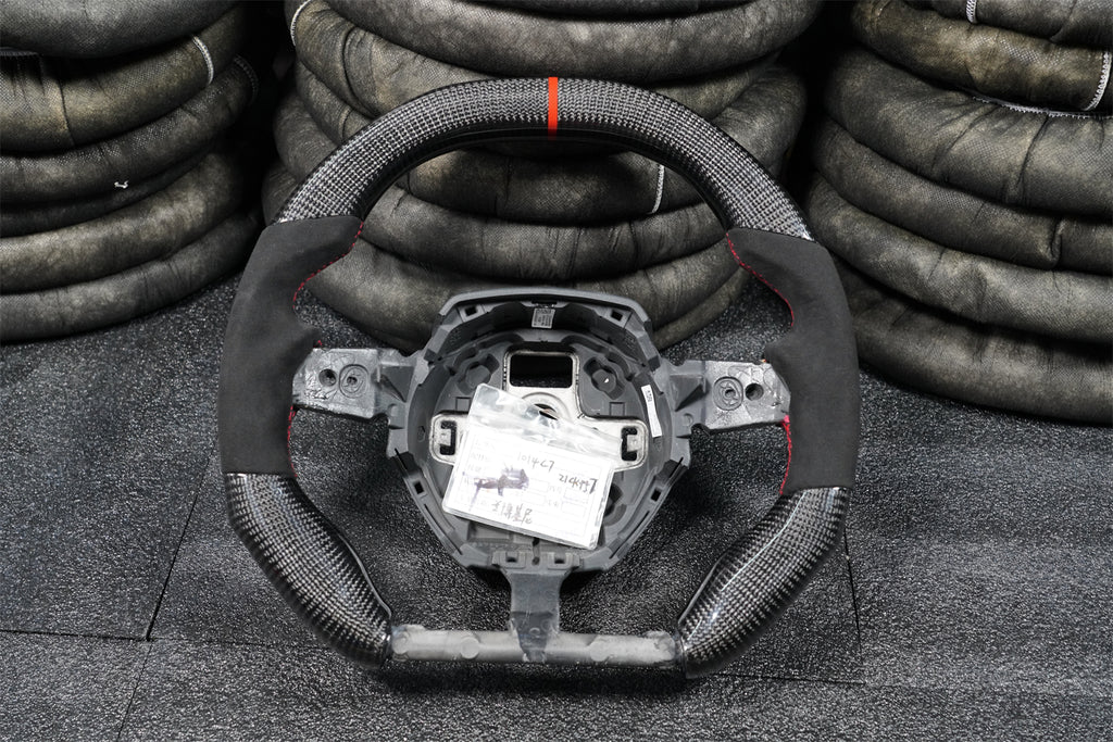 Carbon Fiber Steering Wheel Fits Lamborghini 2015-2024 Huracan