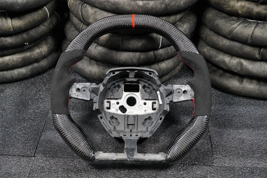 Carbon Fiber Steering Wheel Fits Lamborghini 2015-2024 Huracan