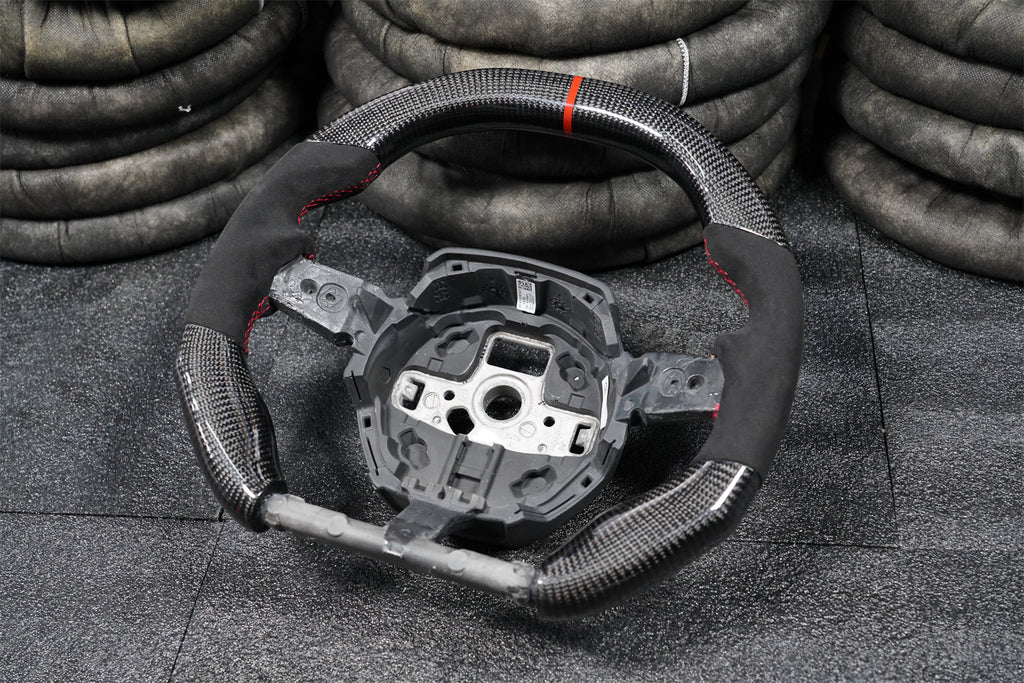 Carbon Fiber Steering Wheel Fits Lamborghini 2015-2024 Huracan