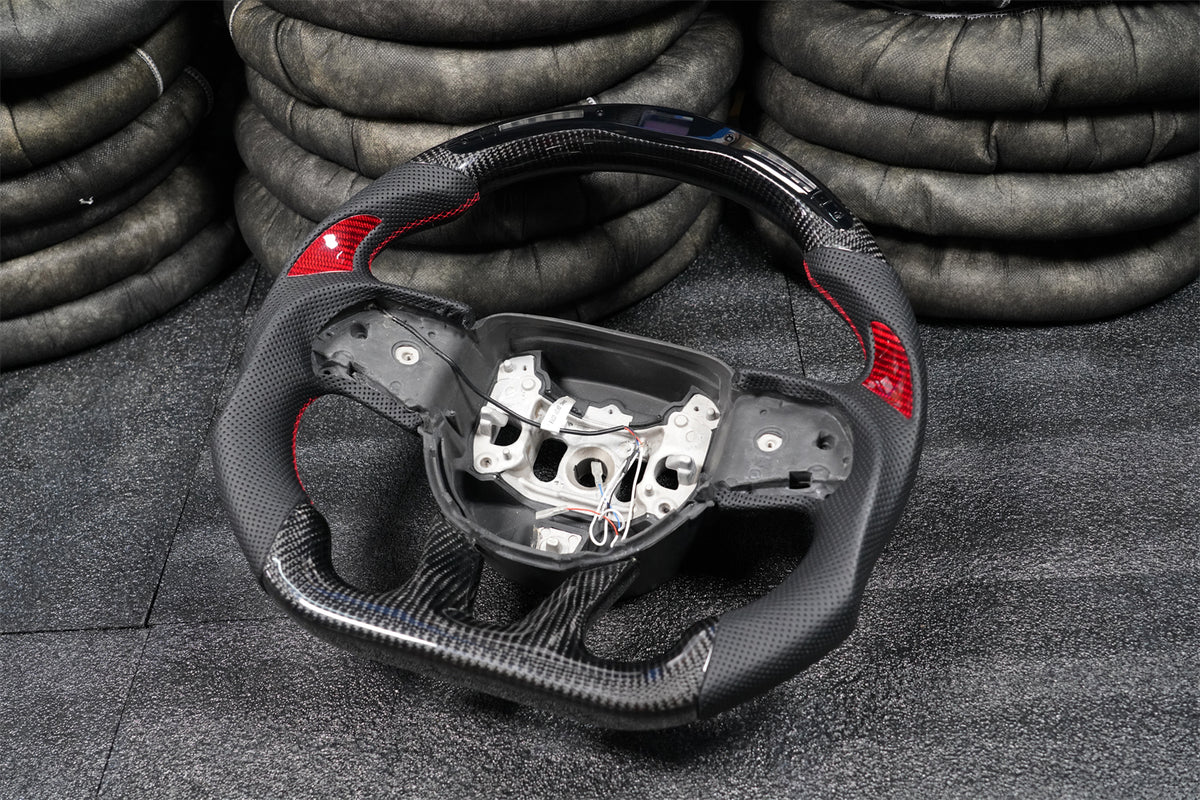 LED Carbon Fiber Steering Wheel for Dodge Charger Challenger Durango