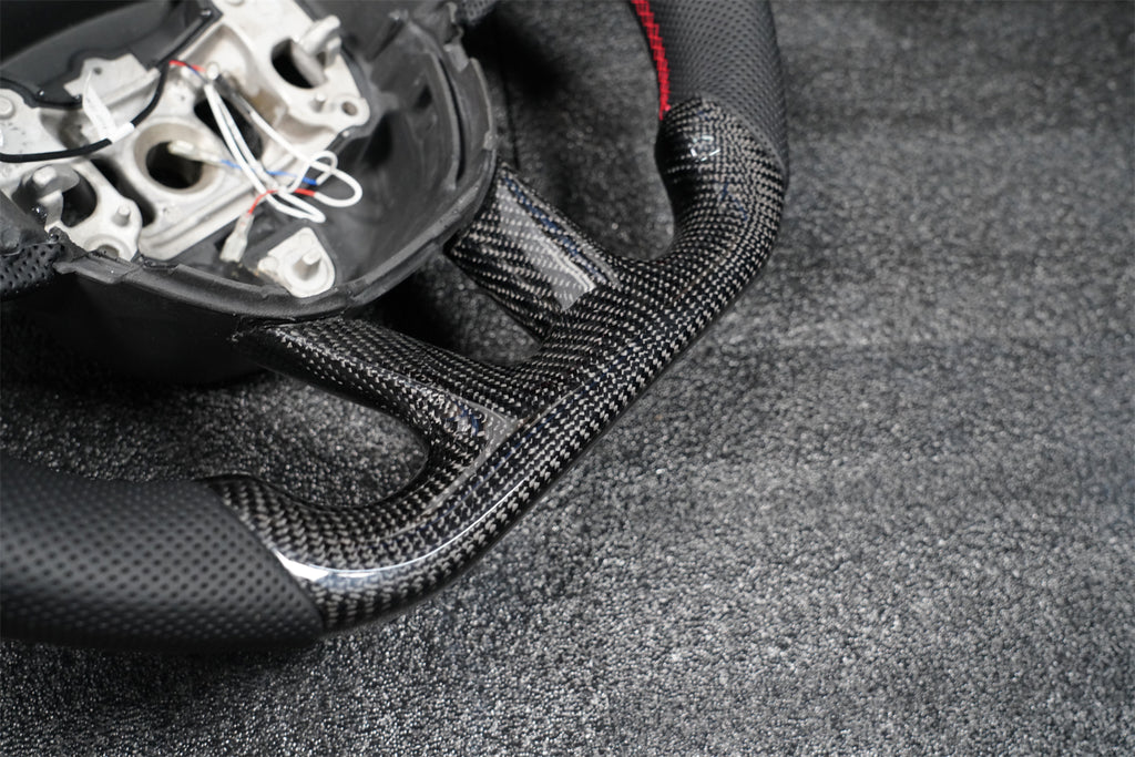 LED Carbon Fiber Steering Wheel for Dodge Charger Challenger Durango