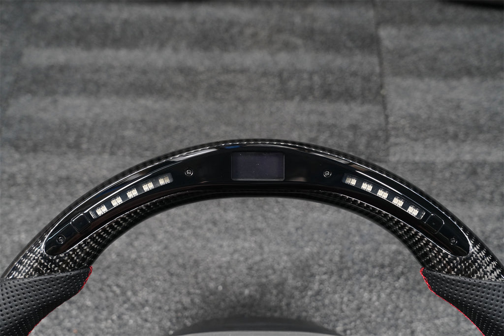 LED Carbon Fiber Steering Wheel for Dodge Charger Challenger Durango