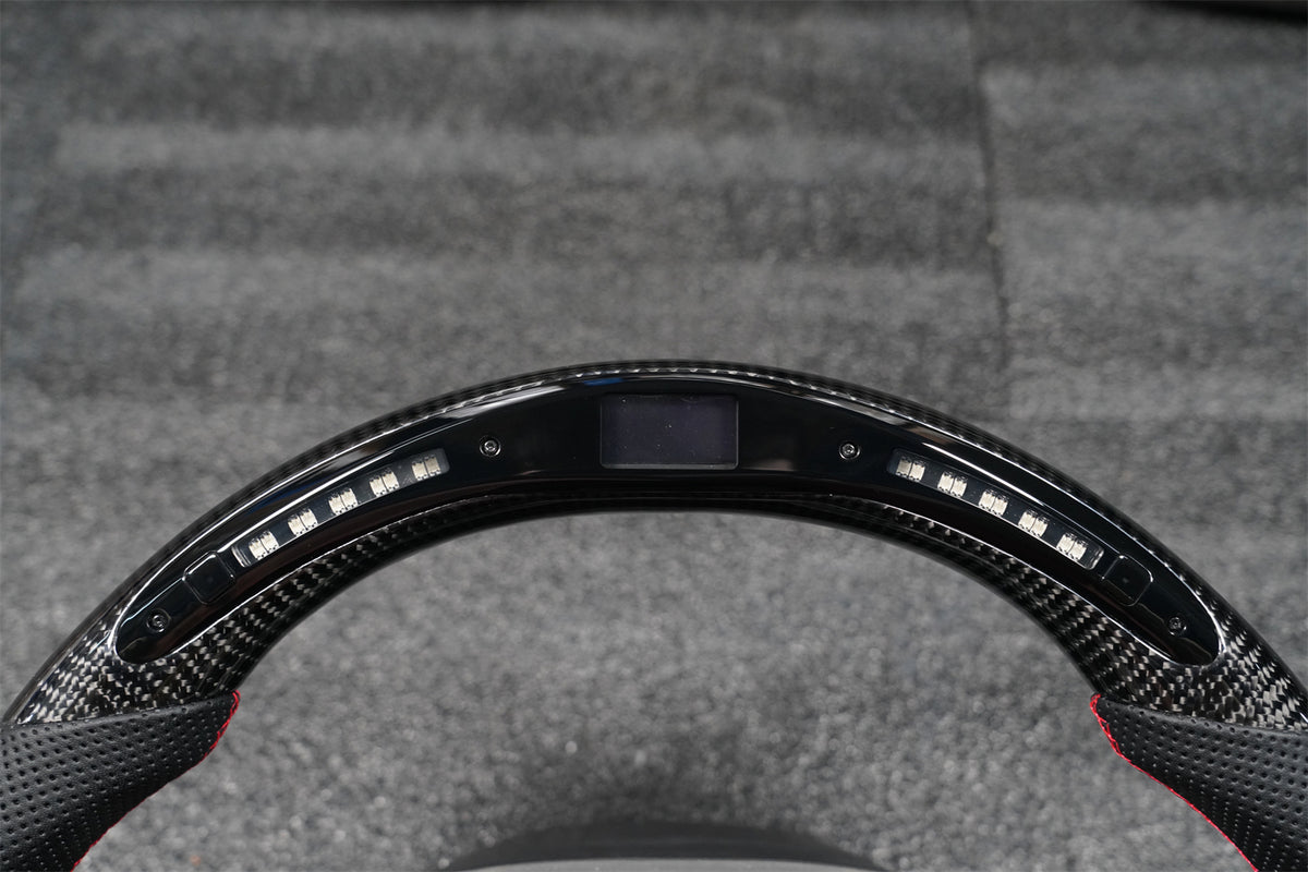 LED Carbon Fiber Steering Wheel for Dodge Charger Challenger Durango
