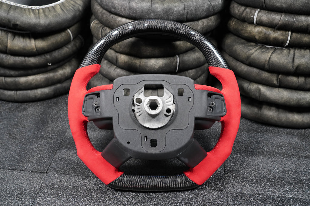 LED Carbon Fiber Steering Wheel fits Land Rover Discovery 2017‑2020 Range Rover 2014‑2022