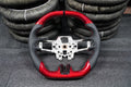 Red carbon fiber steering wheel fits 2015-2017 Ford Mustang