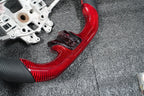 Red carbon fiber steering wheel fits 2015-2017 Ford Mustang