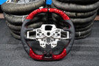 Red carbon fiber steering wheel fits 2015-2017 Ford Mustang