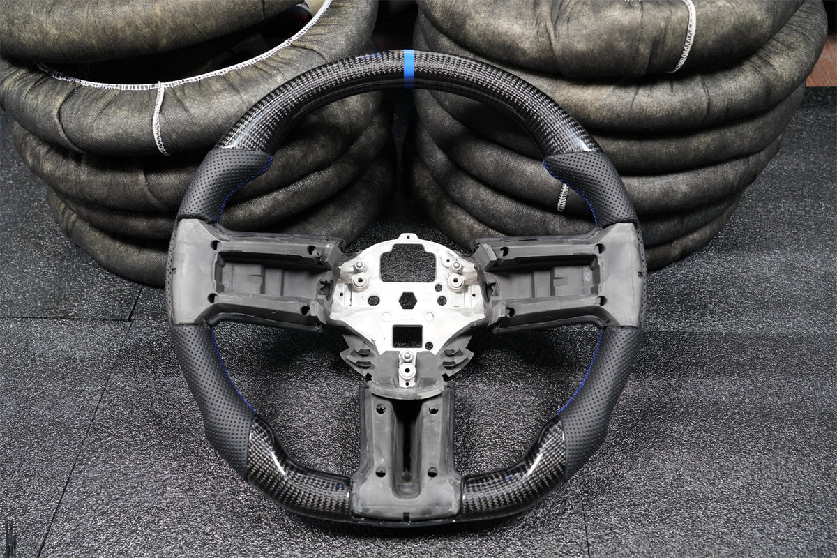 Carbon Fiber Steering Wheel Fits 2010-2014 Ford Mustang