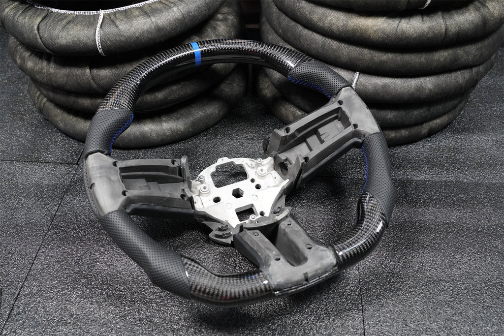 Carbon Fiber Steering Wheel Fits 2010-2014 Ford Mustang