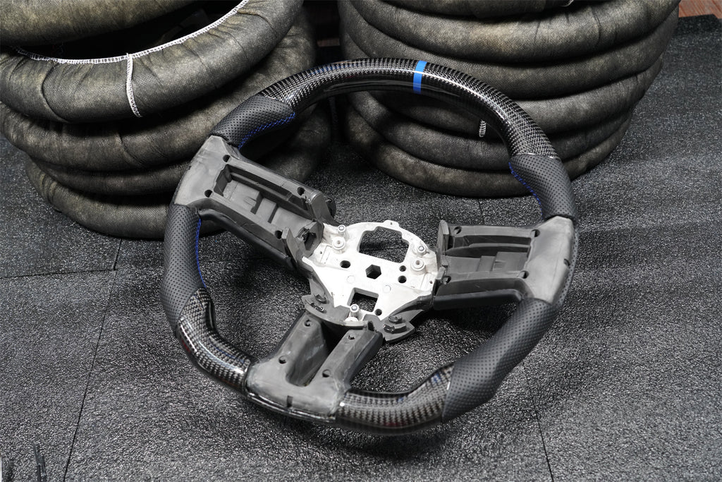 Carbon Fiber Steering Wheel Fits 2010-2014 Ford Mustang