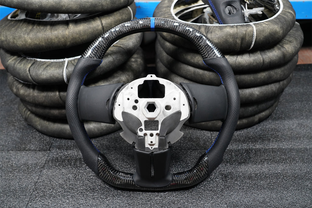 Carbon Fiber Steering Wheel Fits 2010-2014 Ford Mustang