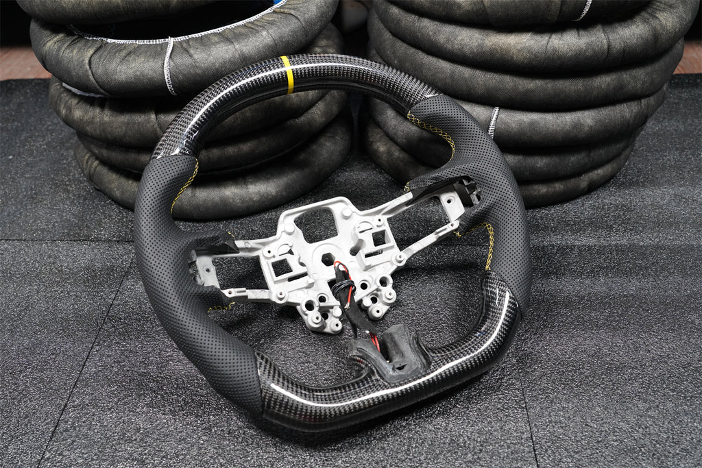 Carbon Fiber Steering Wheel fits Ford Mustang 2018-2023
