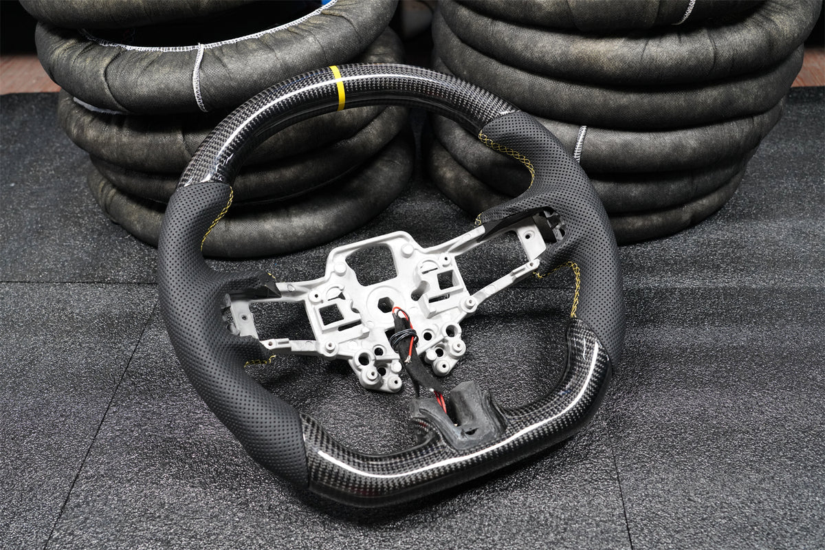Carbon Fiber Steering Wheel fits Ford Mustang 2018-2023