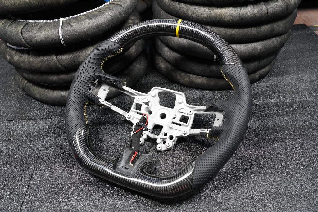 Carbon Fiber Steering Wheel fits Ford Mustang 2018-2023