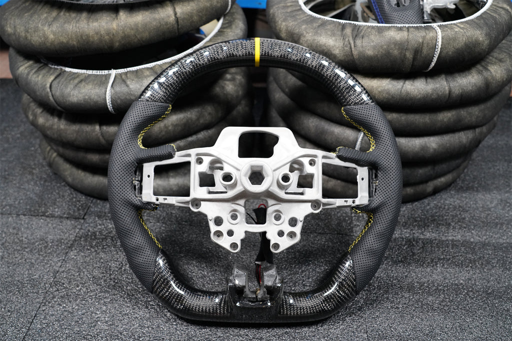 Carbon Fiber Steering Wheel fits Ford Mustang 2018-2023