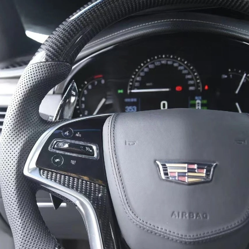 Custom carbon fiber steering wheel fits Cadillac 2015-2020 Escalade / 2013-2019 XTS / 2014-2016 SRX