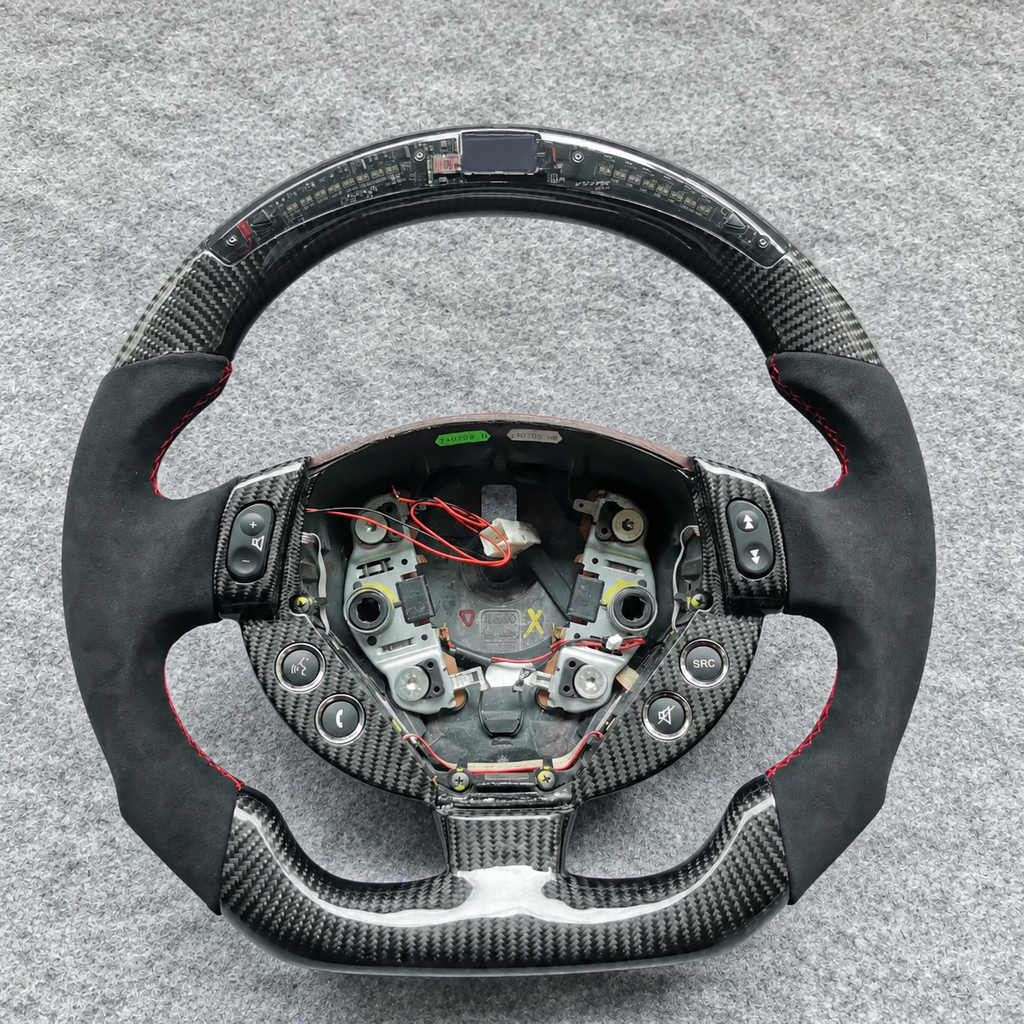 LED Carbon Fiber Steering Wheel Fits Maserati Quattroporte GranTurismo 2003-2014