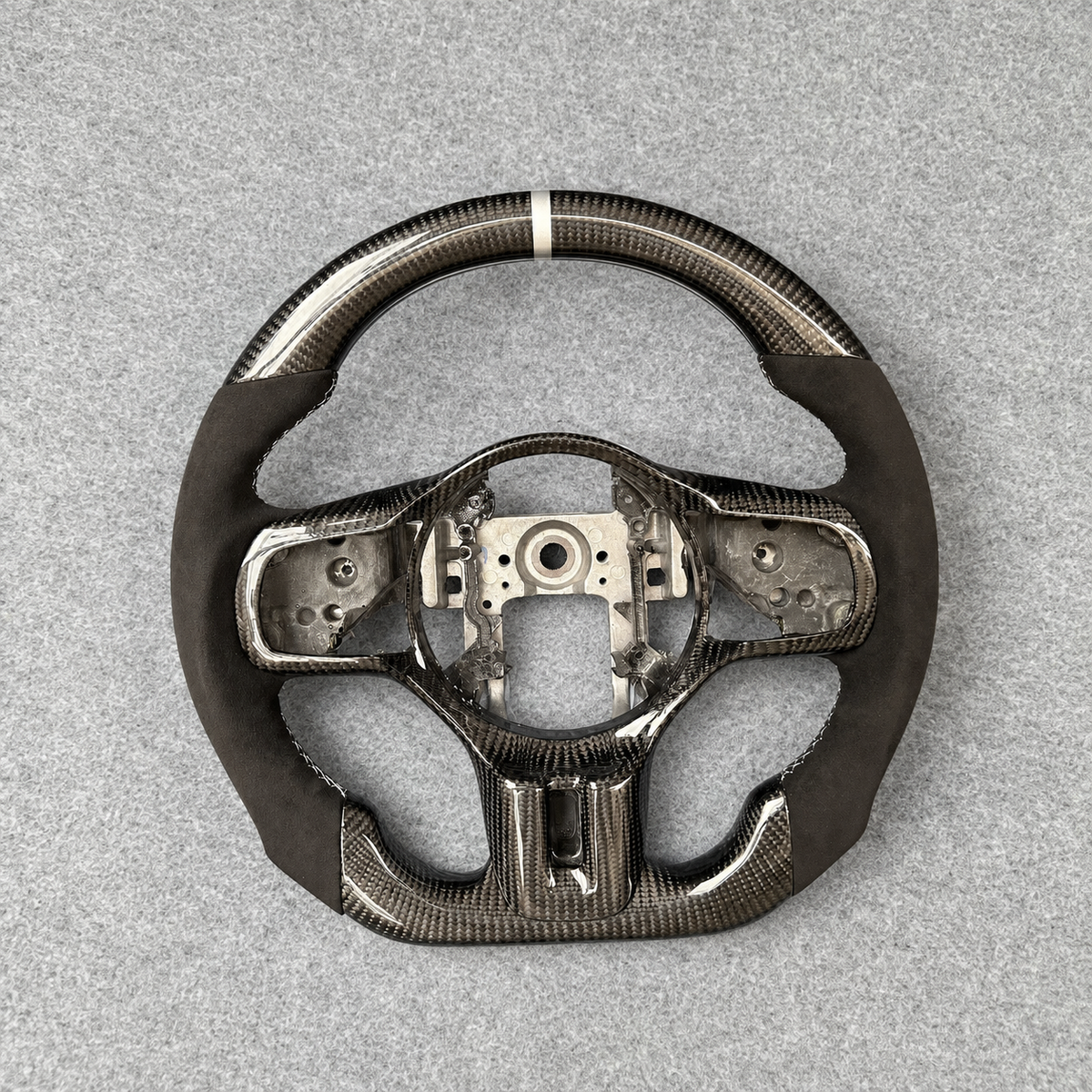 Custom Carbon Fiber Steering Wheel For Mitsubishi Evolution EVO X / Lancer