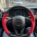Carbon Fiber Steering Wheel fits 2014-2016 Mazda 2 / Mazda 3 / Mazda 6 / 2014-2017 Mazda CX-3 / 2012-2016 CX-5 | LYC Auto Parts