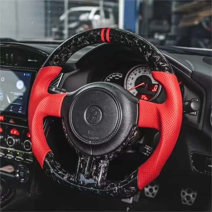 Forged Carbon Fiber Steering Wheel Fits Toyota FT86 GT86 FRS 2012-2013 / Subaru BRZ 2013-2016