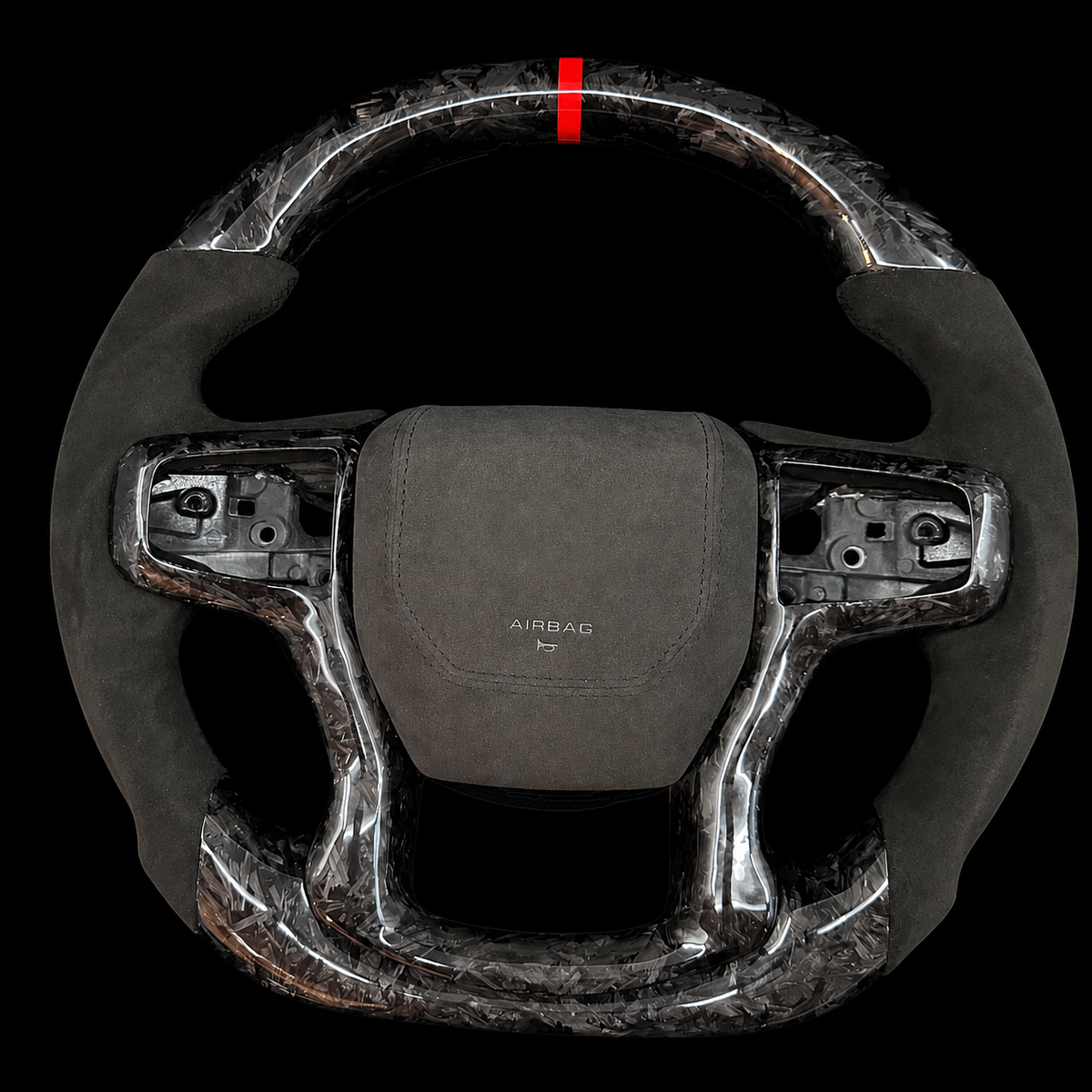 Forged Carbon Fiber Steering Wheel Fits Chevrolet Silverado / GMC Sierra 2019-2026