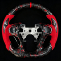 Red Flakes Forged Carbon Fiber Steering Wheel Fits 2013–2017 Honda 9th Gen Accord