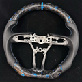 Blue Flakes Forged Carbon Fiber Steering Wheel fits Mazda CX-30 / Mazda 3 2019-2025 / 2020-2025 CX-50 | LYC Auto Parts