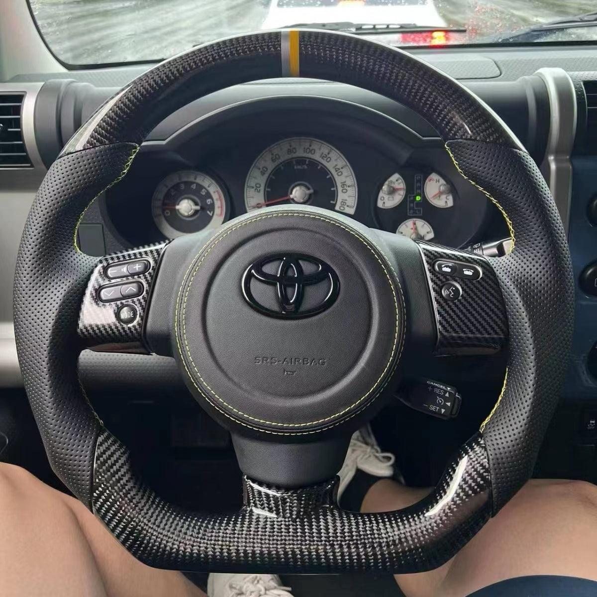 Carbon Fiber Steering Wheel Fits Toyota FJ Cruiser