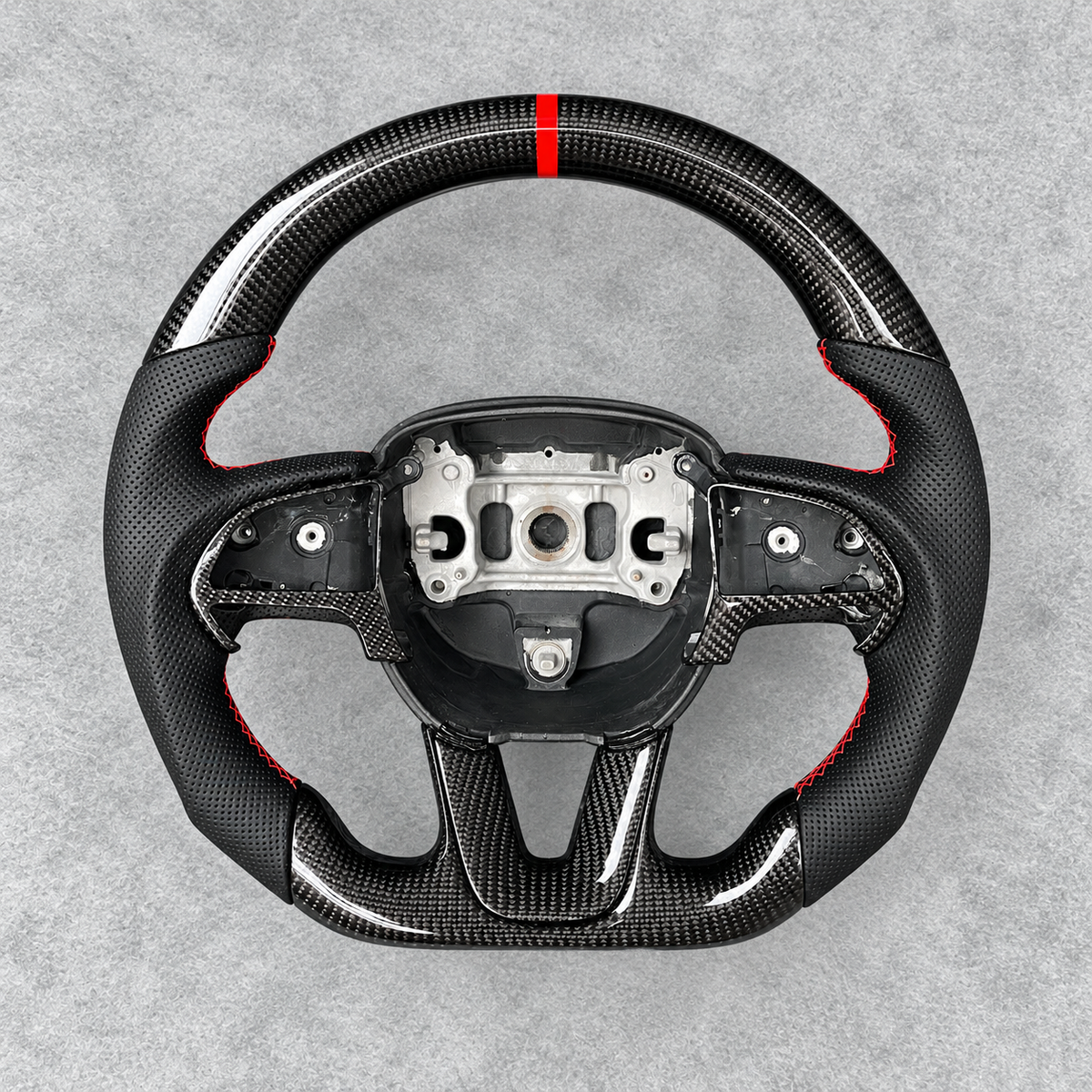 Carbon Fiber Steering Wheel Fits Dodge 2016-2023 Charger / 2015-2023 Challenger / 2014-2023 Durango